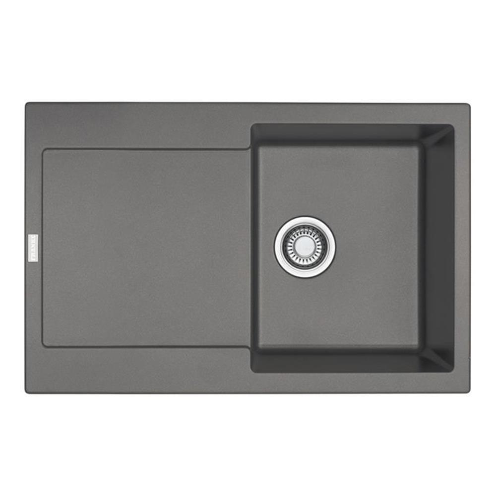 Franke Einbauspüle Maris Mrg 611-78 Fragranit+ Steingrau, Excenterbedienung (druckknopf)