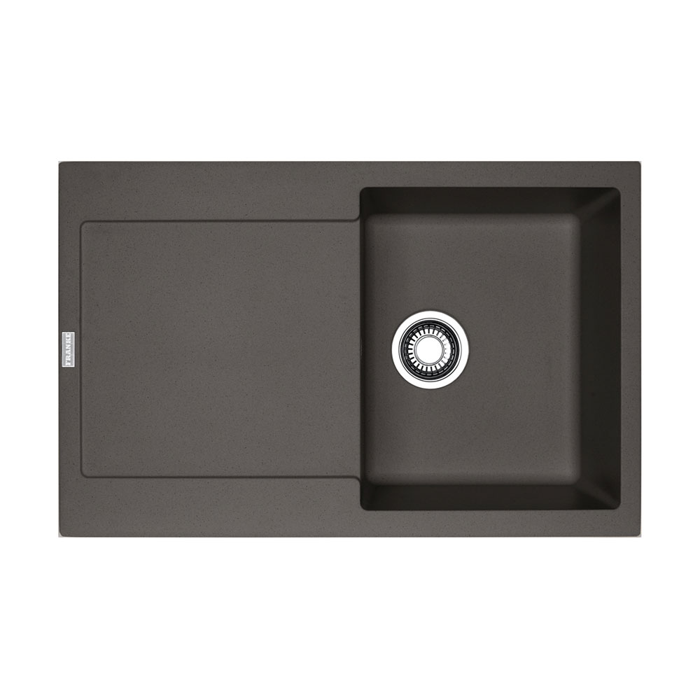 Franke Einbauspüle Maris Mrg 611-78 Fragranit+ Schiefergrau, Excenterbedienung (druckknopf)