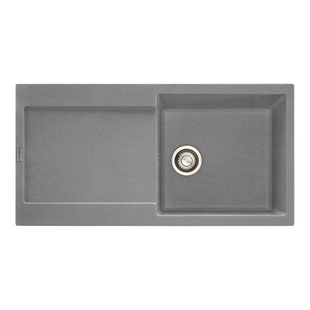 Franke Einbauspüle Maris Mrg 611-97 Fragranit+ Steingrau, Excenterbedienung (druckknopf)
