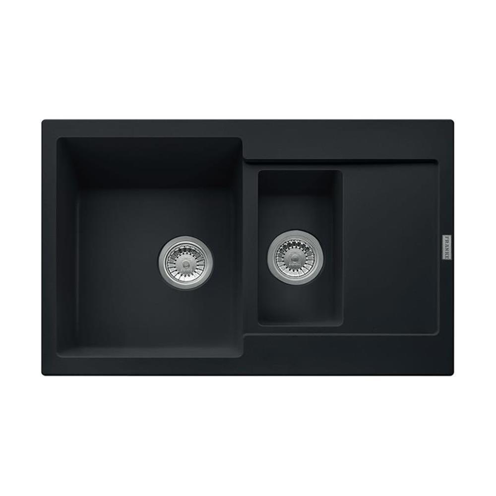 Franke Einbauspüle Maris Mrg 651-78 Fragranit+ Black Matt Excenterbedienung (druckknopf)