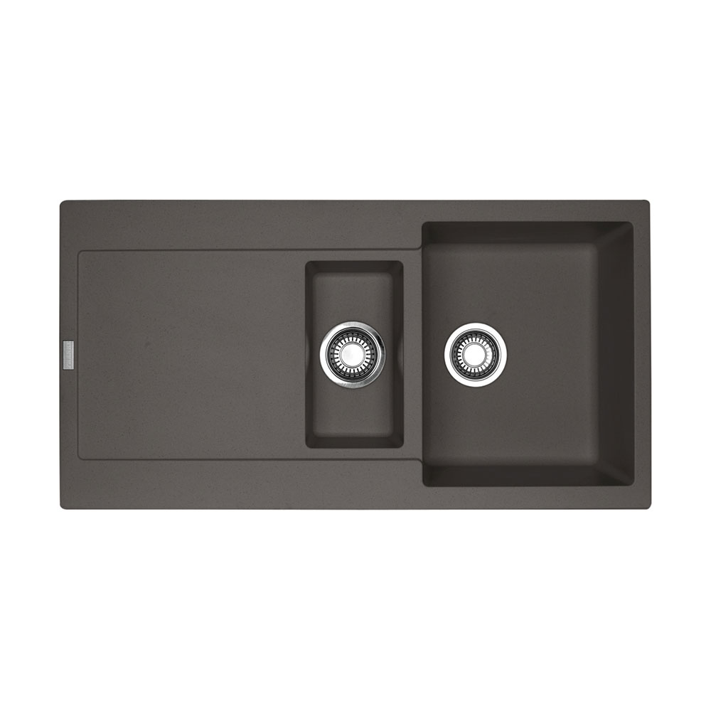 Franke Einbauspüle Maris Mrg 651-97 Fragranit+ Schiefergrau, Excenterbedienung (druckknopf)