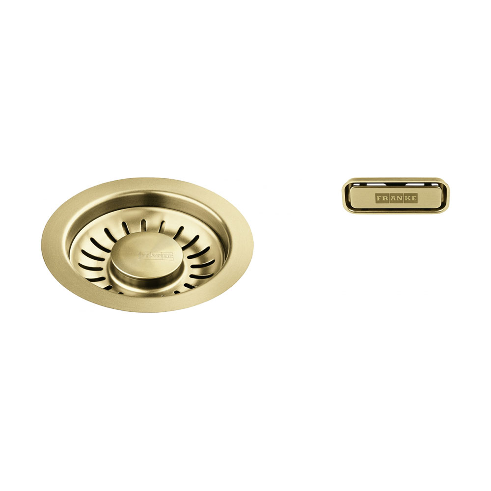 Franke Mythos Masterpiece Bxm Zubehör Stopfenventil-set Edelstahl Pvd Gold