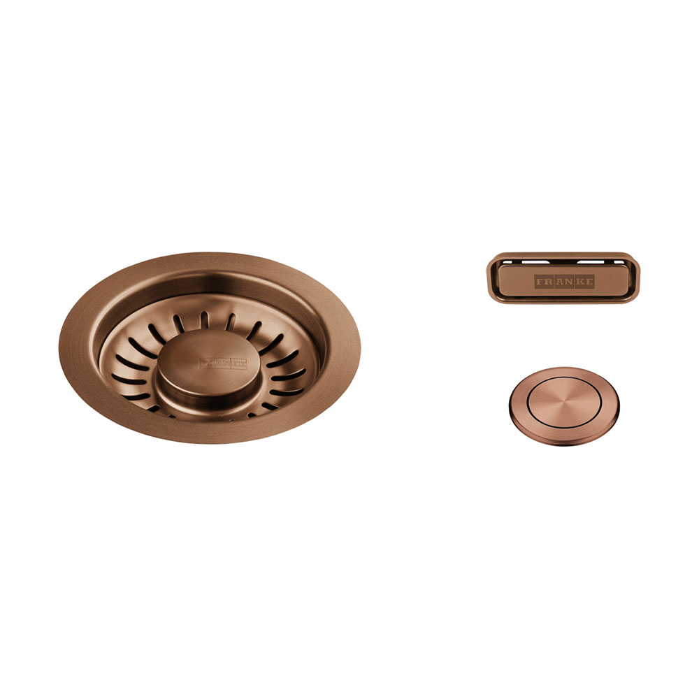 Franke Mythos Masterpiece Bxm Zubehör Druckknopf-ventilset Edelstahl Pvd Copper