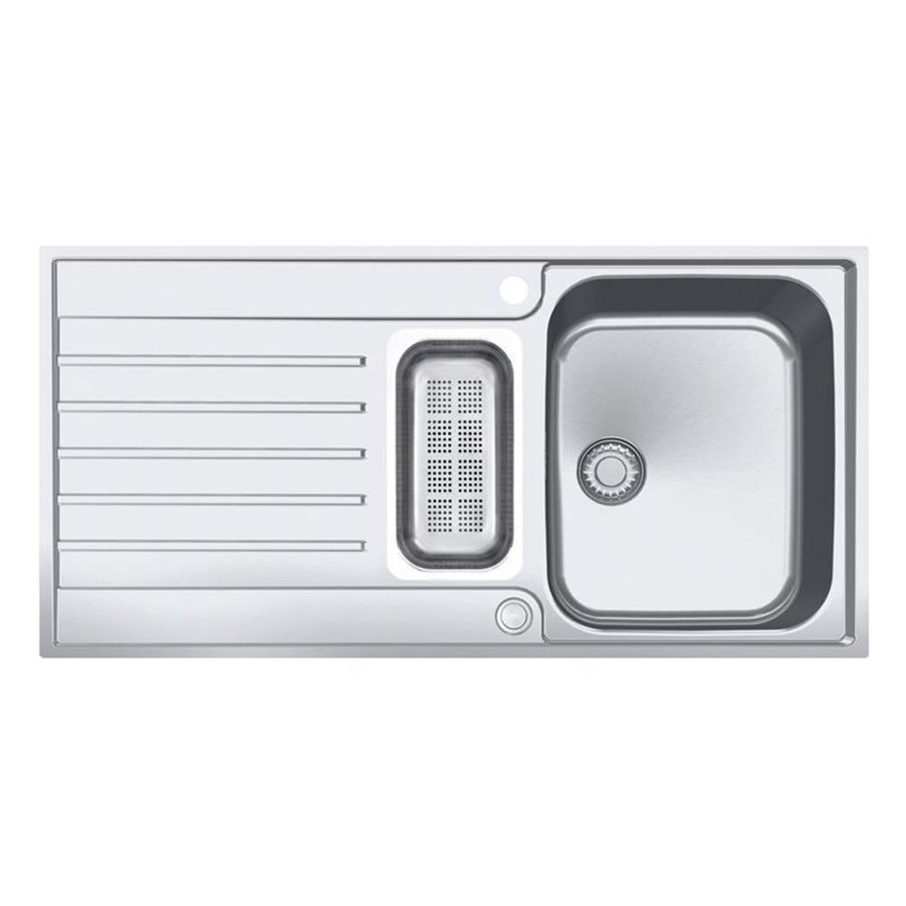 Franke Einbauspüle Argos G Agx 251 G Edelstahl, Druckknopfventil