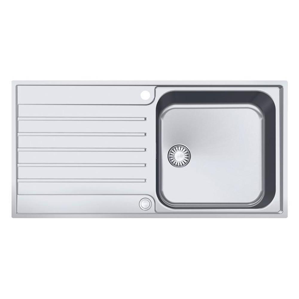Franke Einbauspüle Argos Agx 211-100 Edelstahl, Druckknopfventil