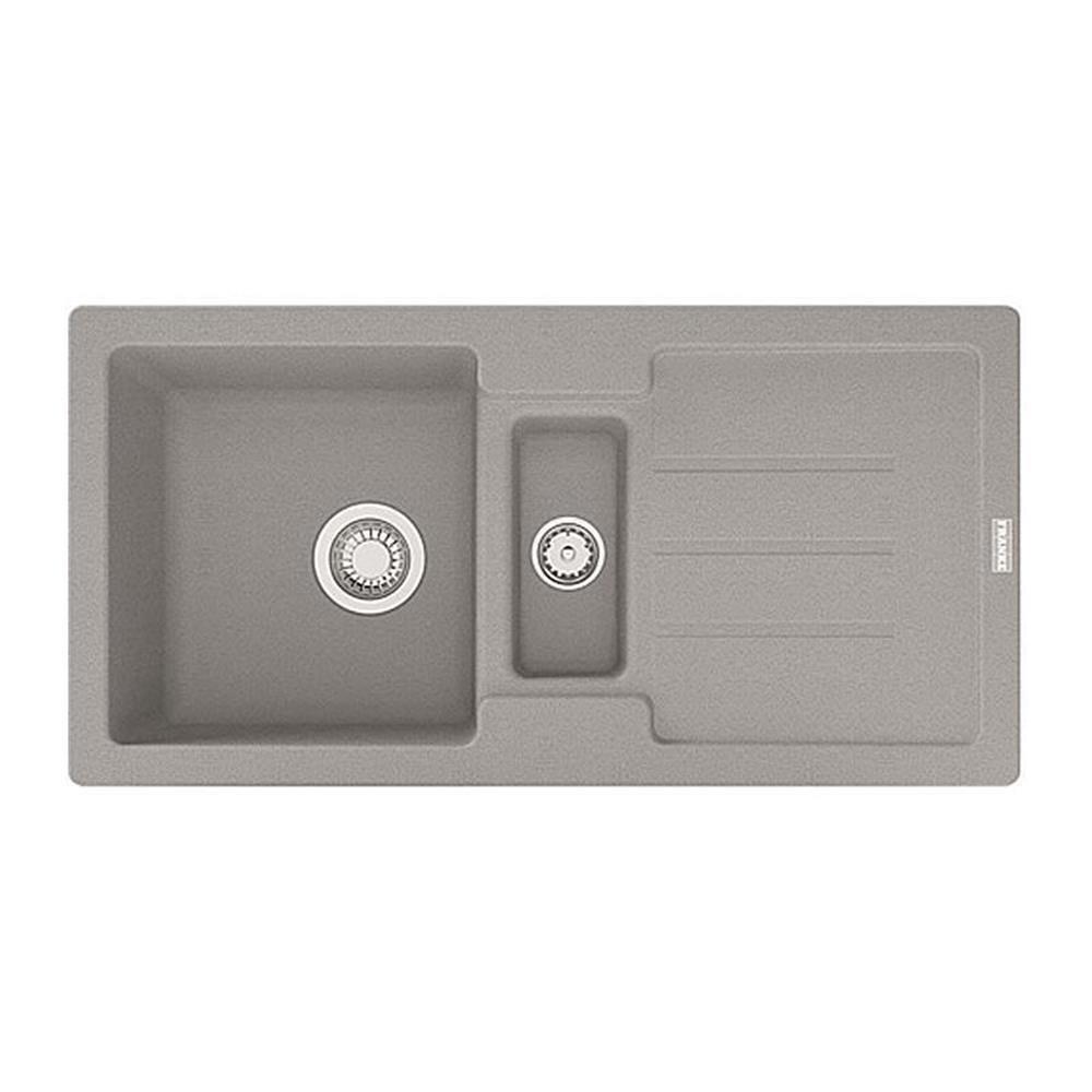 Franke Einbauspüle Strata Stg 651-86 Fragranit+, Stopfenventil Steingrau