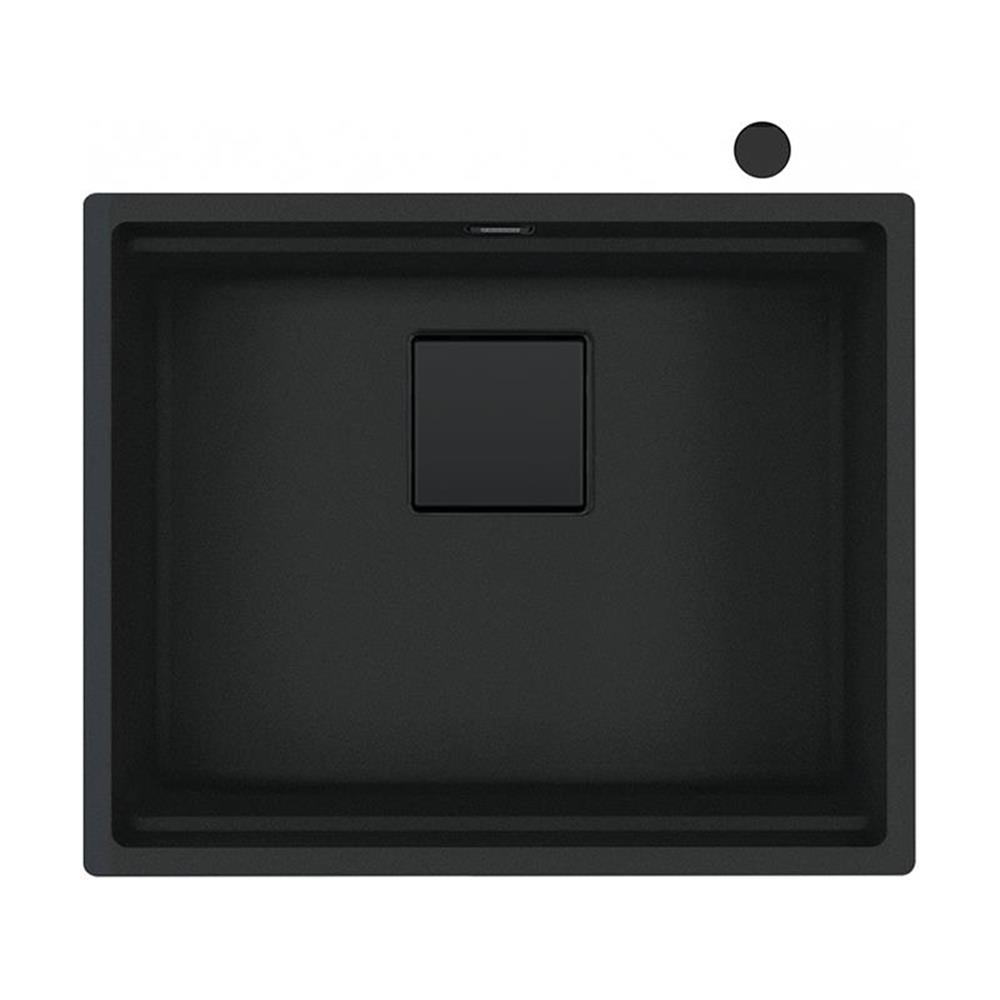 Franke Unterbauspüle Kubus 2 Kng 110-52 Fragranit Black Matt - Black Collection
