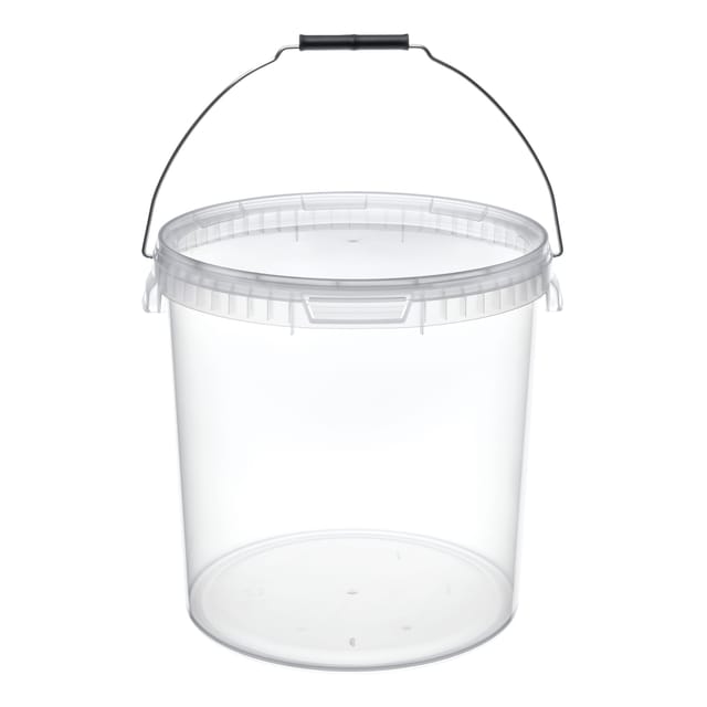 Garronda Eimer Mit Deckel 20 L 10 Stück Gd-0116 Transparent