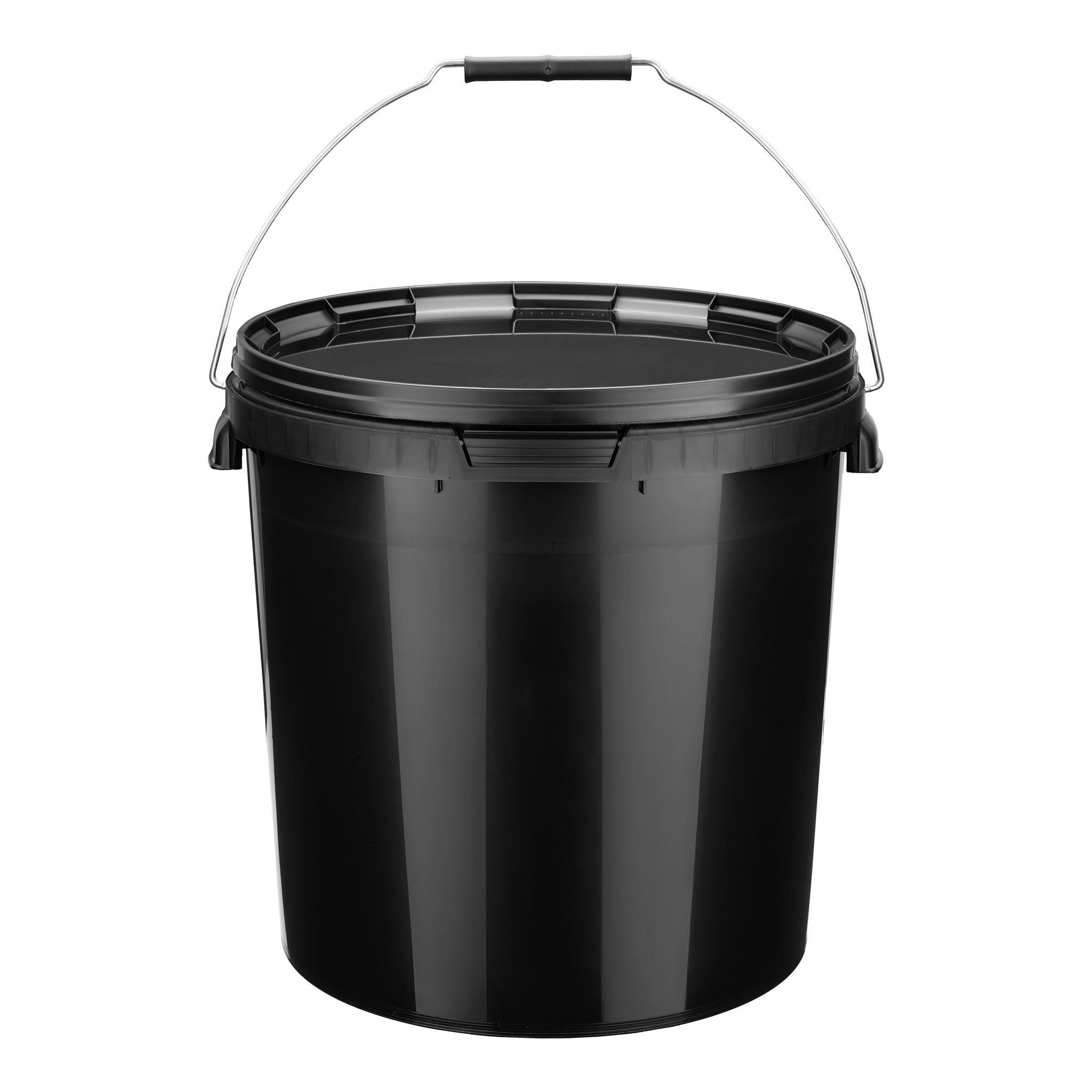 Garronda Eimer Mit Deckel 20 L 5 Stück Gd-0116 Schwarz