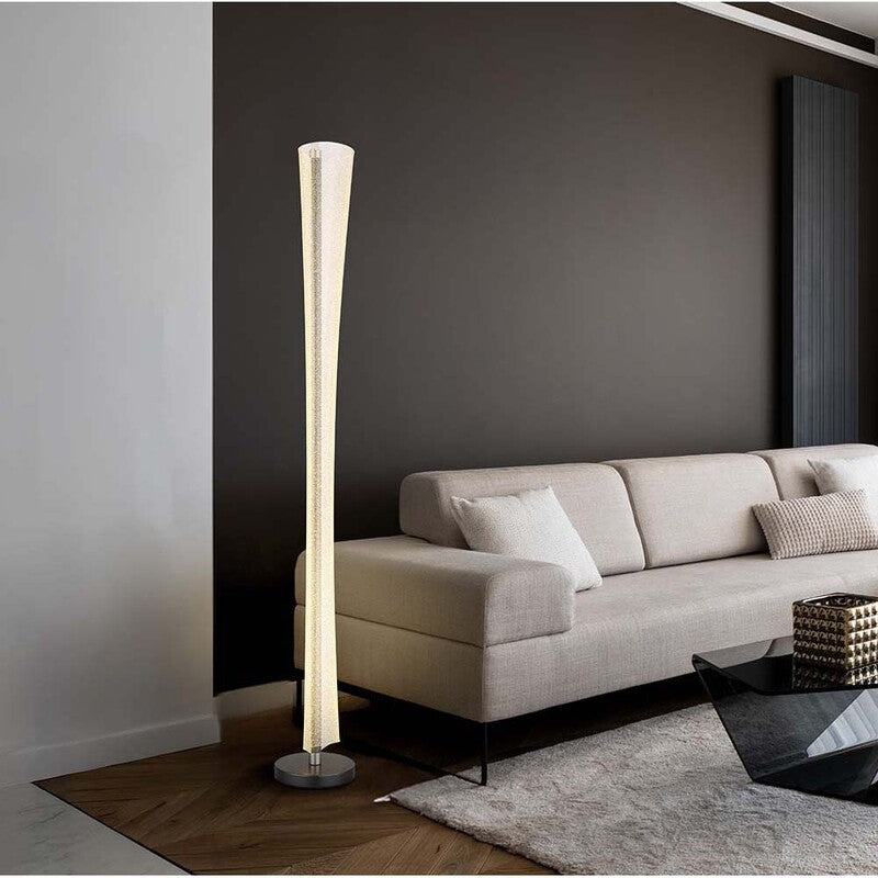 [gebraucht] B-ware Lampadaire De Bureau Anthracite Mat Acrylique Bulles D'Air Led H 155 Cm