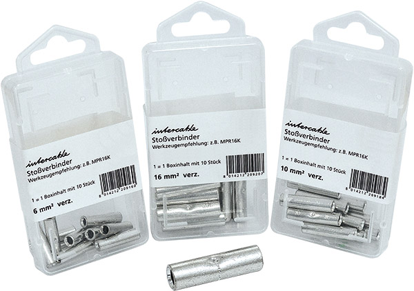 Intercable Tools Stoßverbinder in SB-Box 10qmm verz.Mittenan. ICR10V SB10 (VE10)