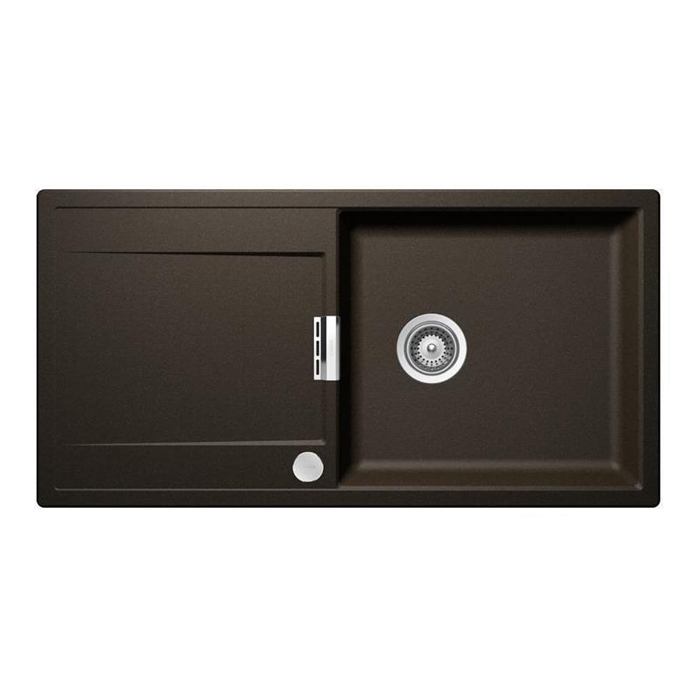 Schock Einbauspüle Cristadur Mono D-100 L A Bronze Bro Exzenterbedienung