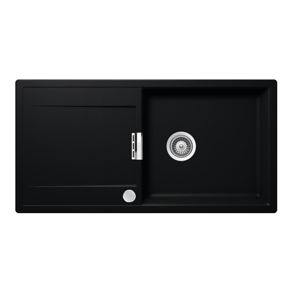 Schock Einbauspüle Cristadur Mono D-100 L A Puro Pur Exzenterbedienung