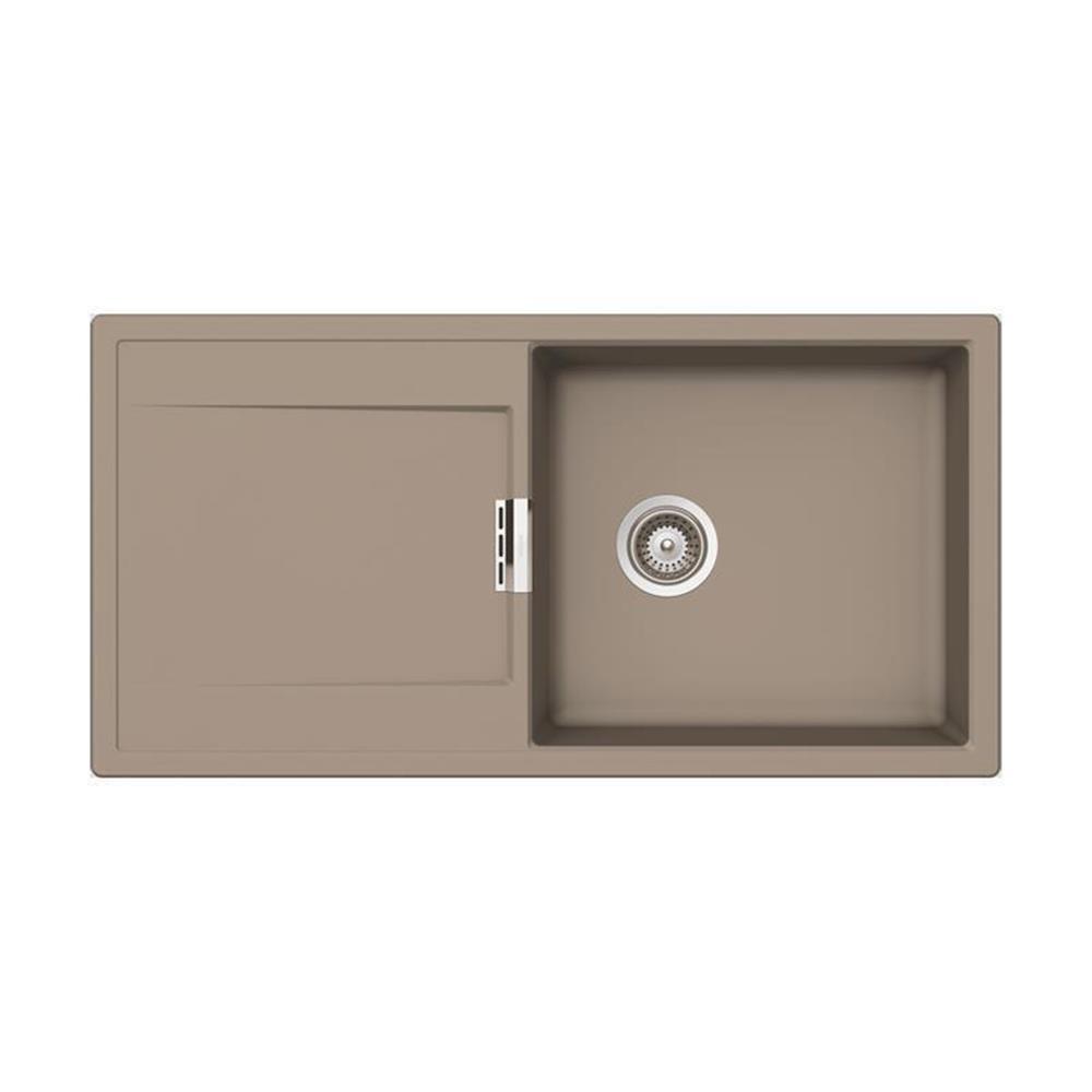 Schock Einbauspüle Cristadur Mono D-100 L A Green Line Twilight Twi Exzenterbedienung