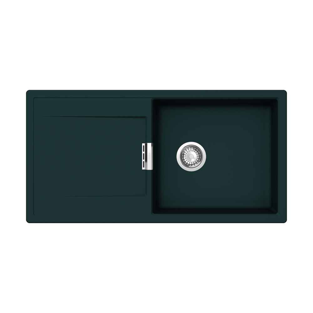 Schock Einbauspüle Cristadur Mono D-100 L A Ivy Ivy Exzenterbedienung