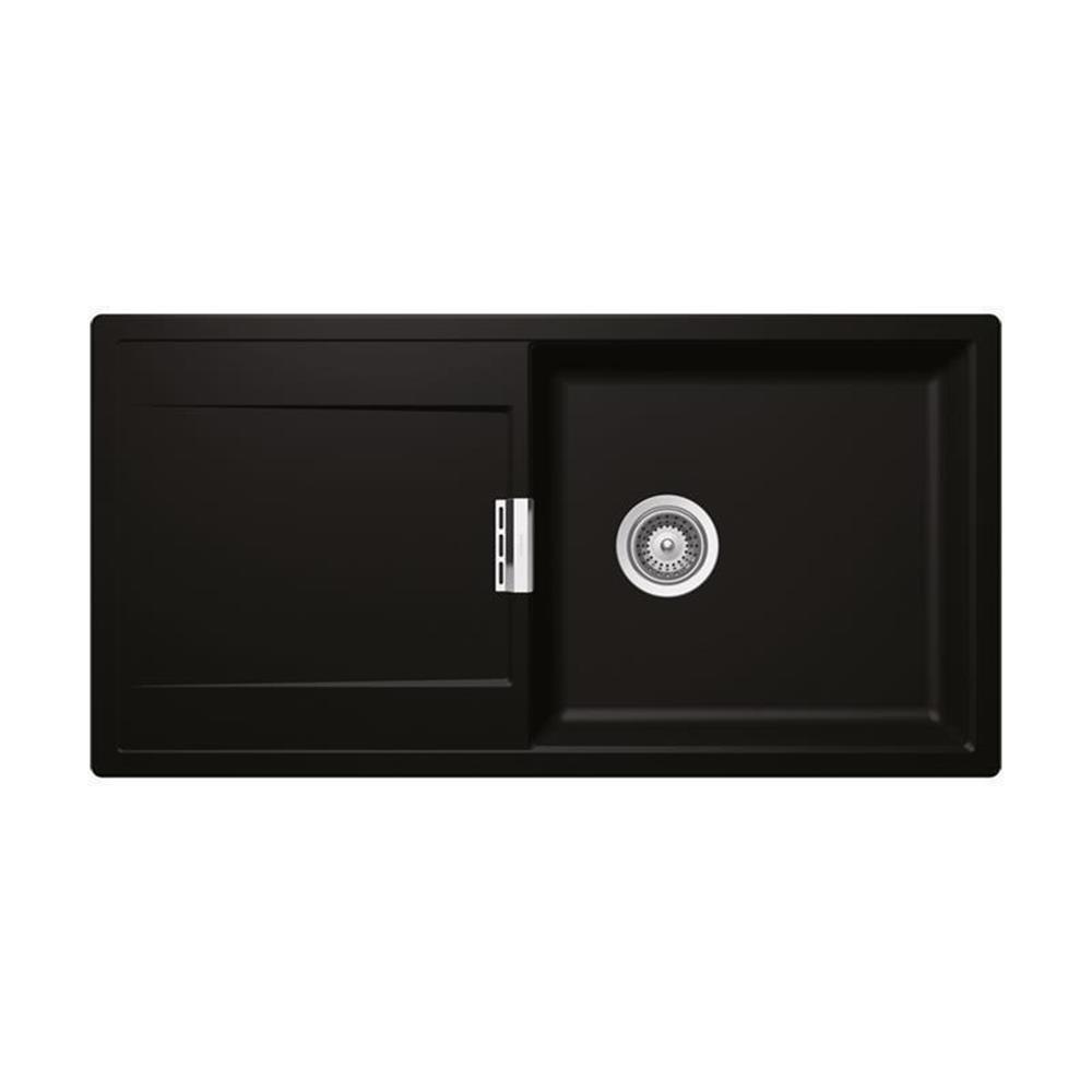 Schock Einbauspüle Cristadur Mono D-100 L A Green Line Night Ngt Exzenterbedienung