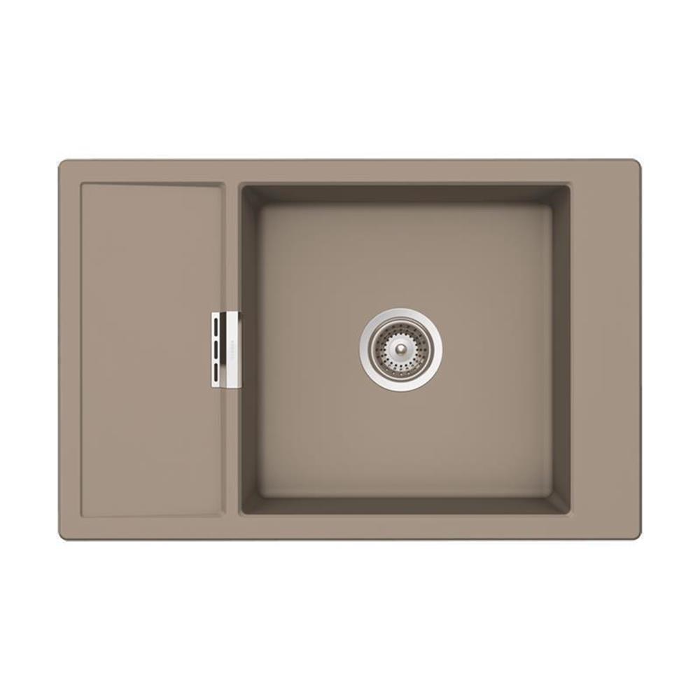 Schock Einbauspüle Cristadur Mono D-100 Xs A Mit Holzschneidbrett Green Line Twilight Twi Exzenterbedienung