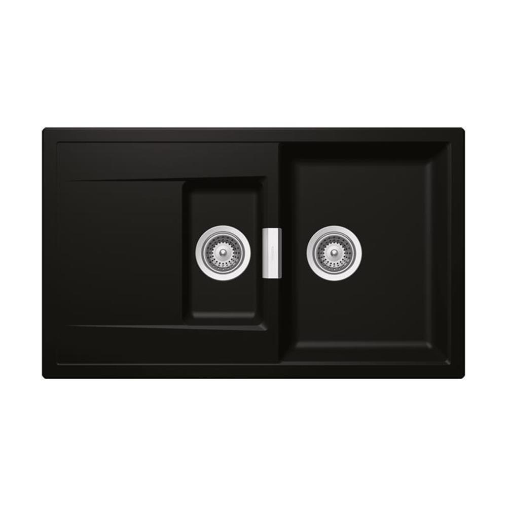 Schock Einbauspüle Cristadur Mono D-150 A Green Line Night Ngt Exzenterbedienung
