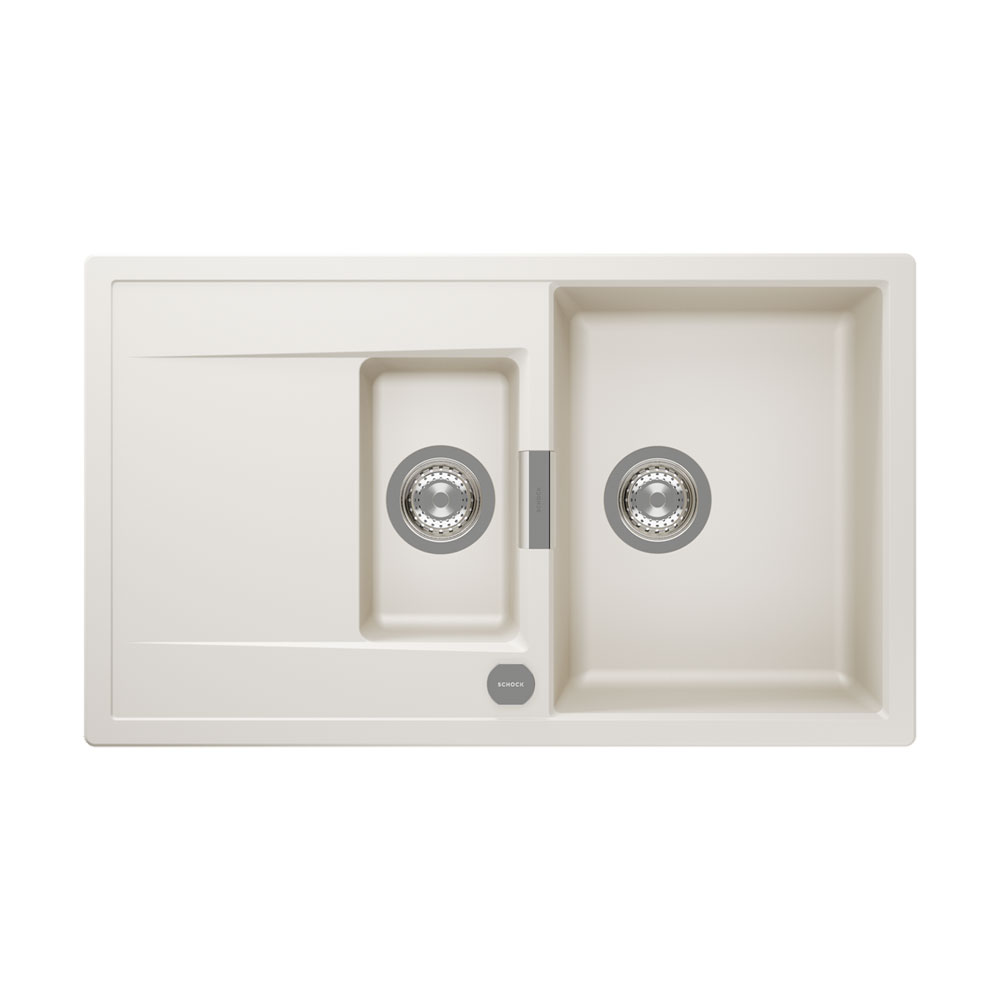 Schock Einbauspüle Cristadur Mono D-150 A Magnolia Exzenterbedienung