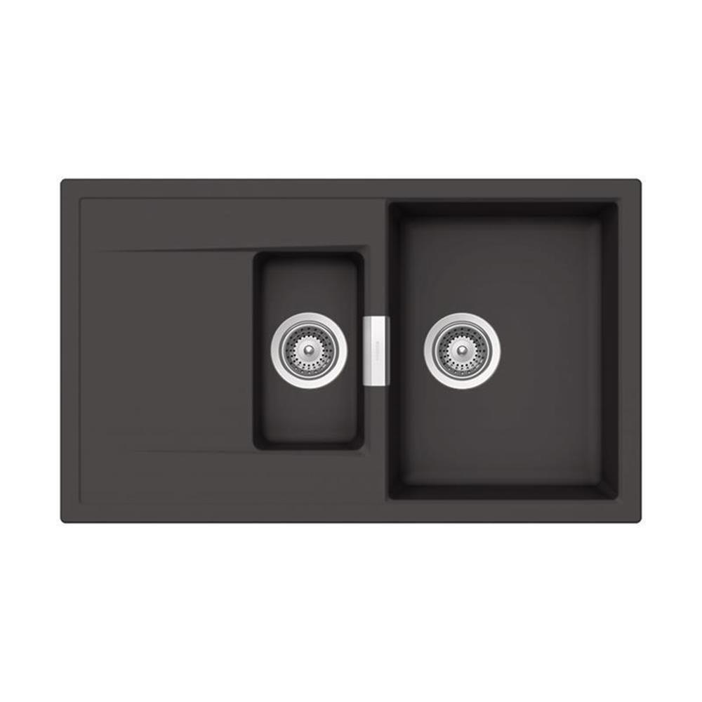 Schock Einbauspüle Cristadur Mono D-150 A Green Line Dusk Dsk Exzenterbedienung