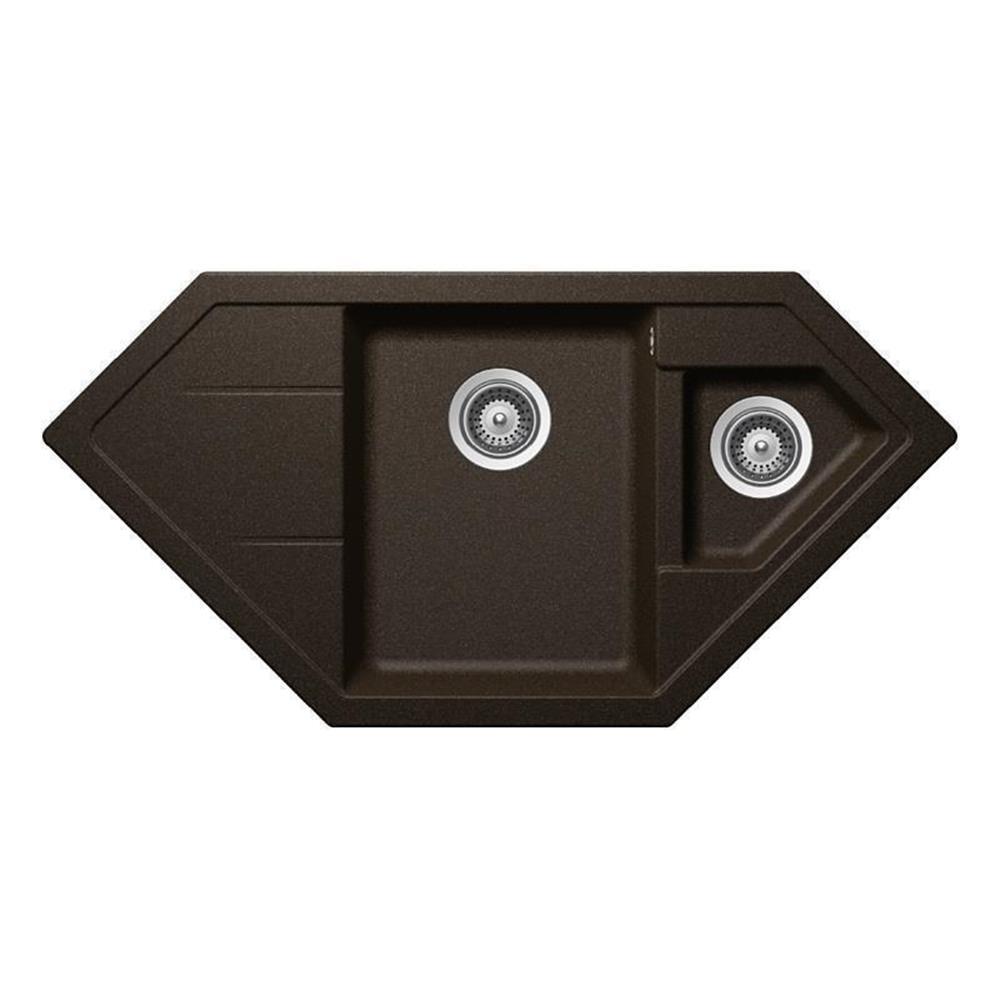 Schock Einbauspüle Cristadur Signus C-150 A Bronze Bro Exzenterbedienung