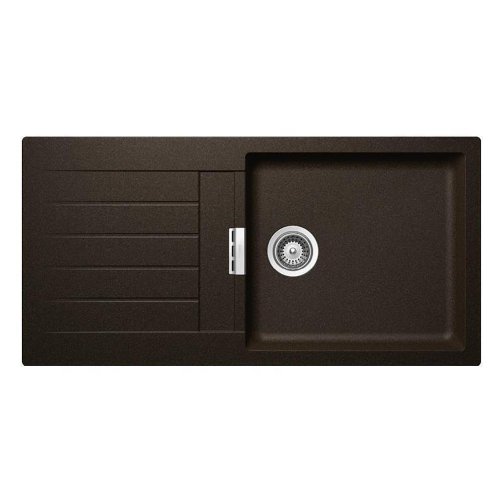 Schock Einbauspüle Cristadur Signus D-100 L A Bronze Bro Exzenterbedienung