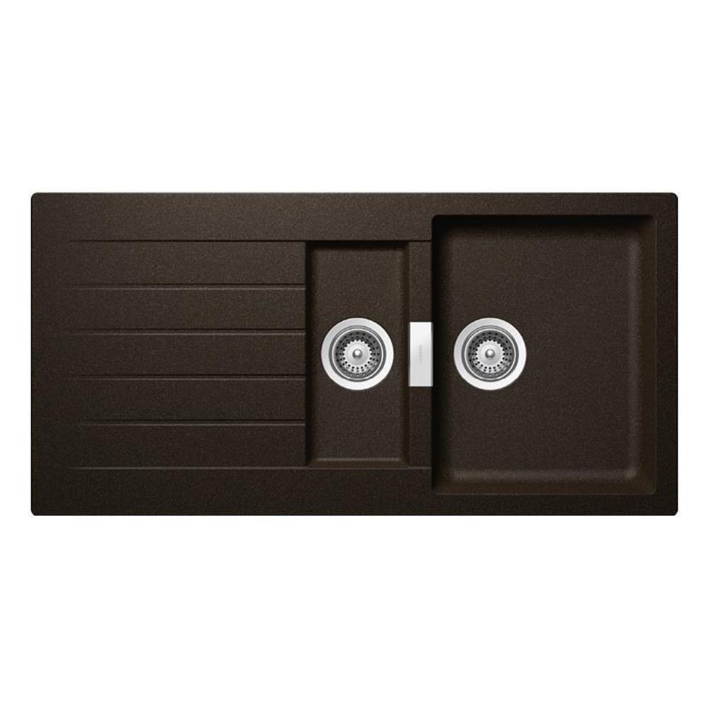 Schock Einbauspüle Cristadur Signus D-150 A Bronze Bro Exzenterbedienung