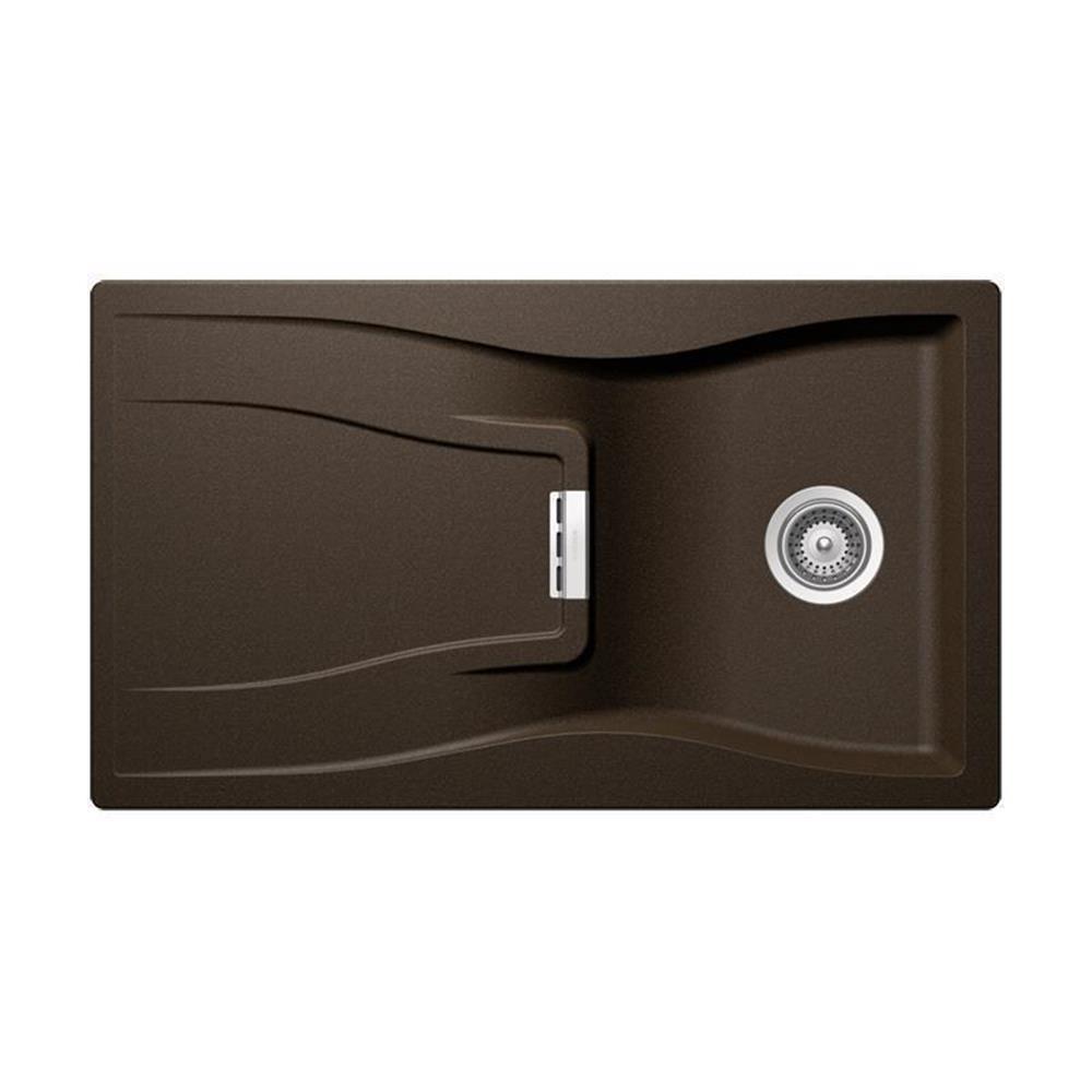 Schock Einbauspüle Cristadur Waterfall D-100 A Bronze Bro Exzenterbedienung