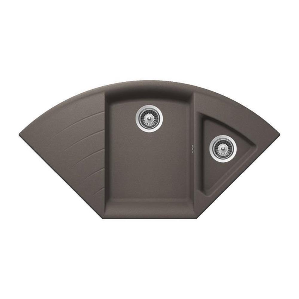 Schock Einbauspüle Cristadur Lotus C-150 A Silverstone Sil Exzenterbedienung