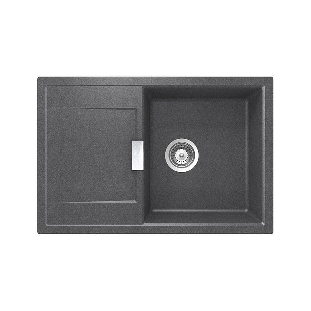 Schock Einbauspüle Cristadur Mono D-100 A Stone Sto Exzenterbedienung