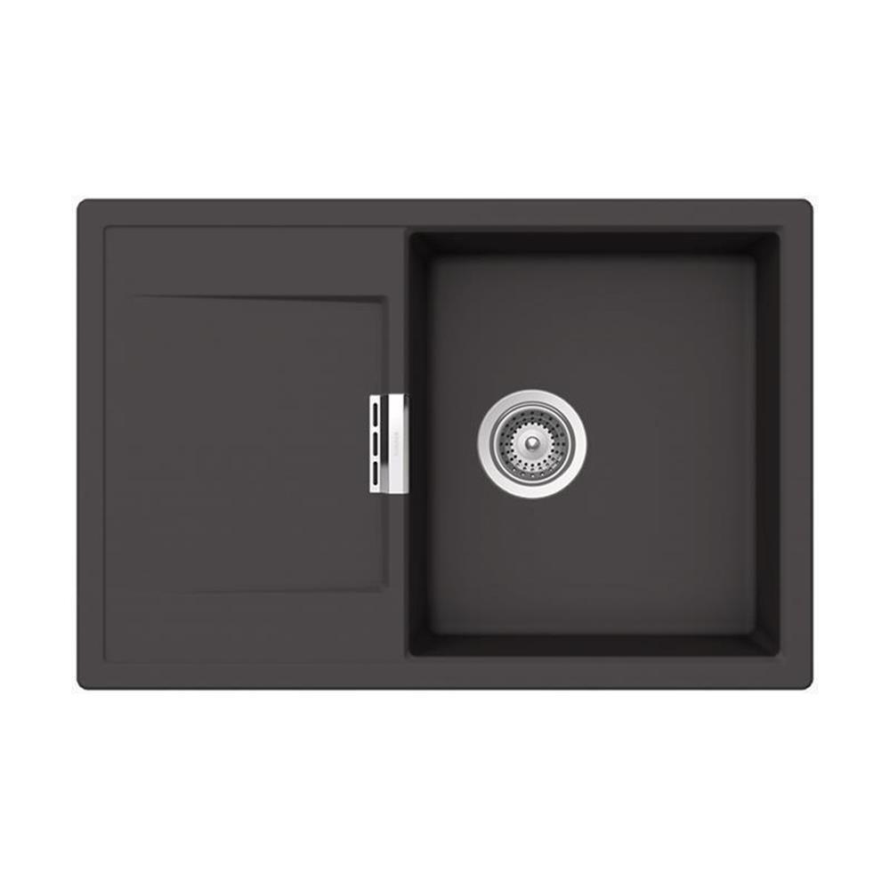 Schock Einbauspüle Cristadur Mono D-100 A Green Line Dusk Dsk Exzenterbedienung