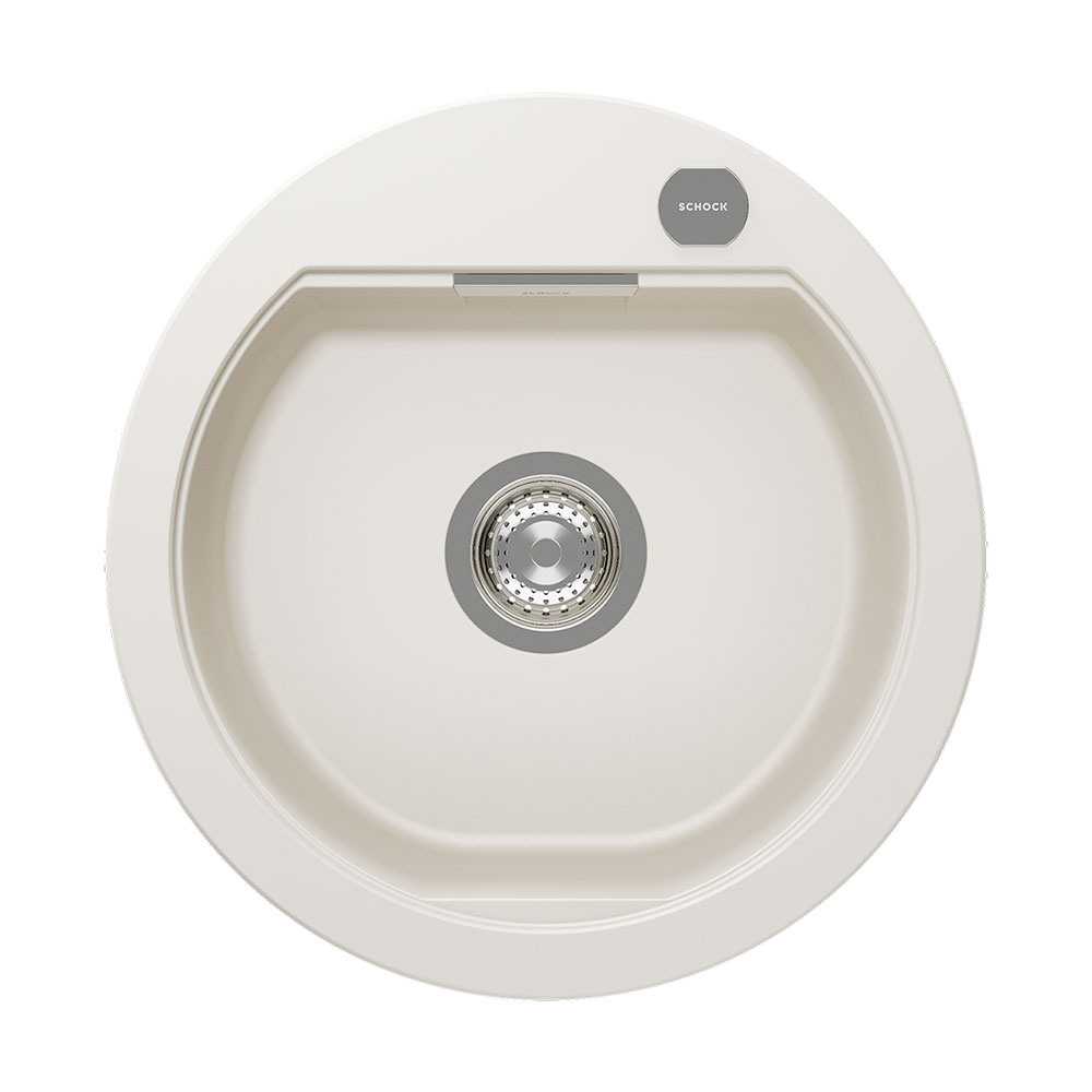 Schock Einbauspüle Cristadur Mono R-100 A Magnolia Exzenterbedienung