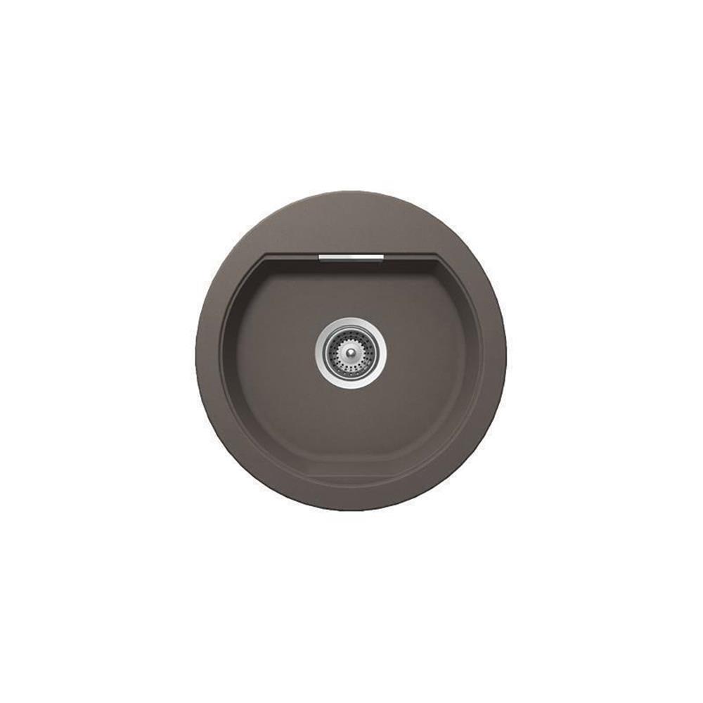 Schock Einbauspüle Cristadur Mono R-100 A Silverstone Sil Exzenterbedienung