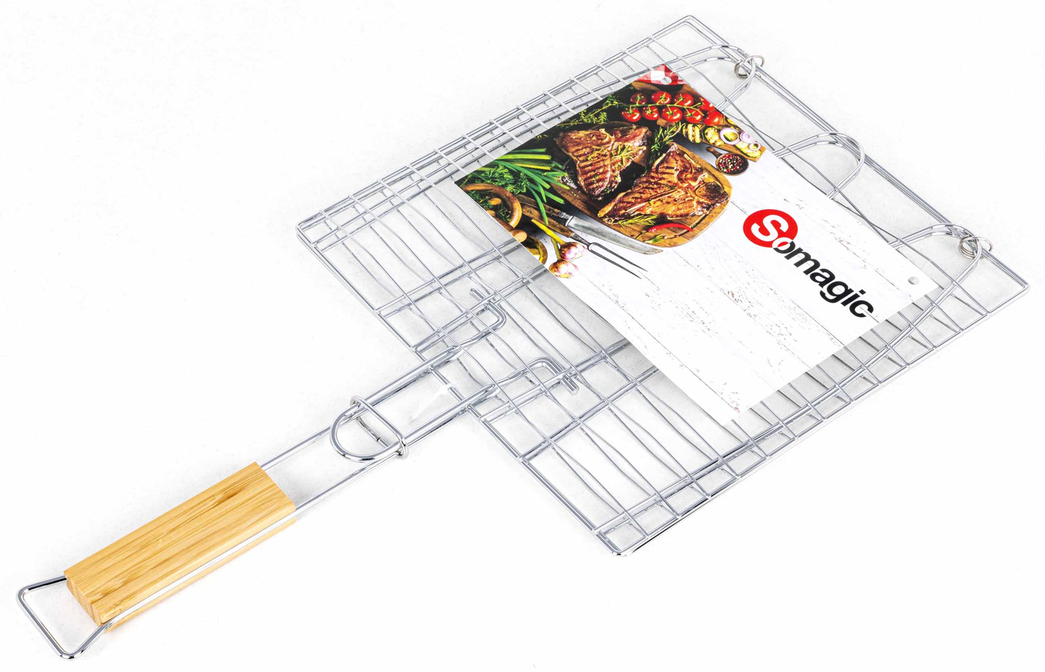 Fischgrillrost Somagic Aus Verchromtem Stahl 28x28 Cm