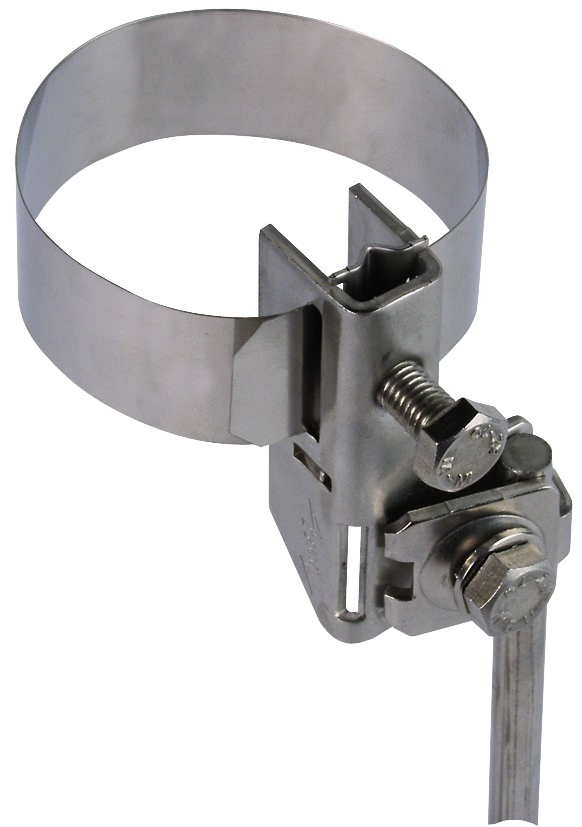 DEHN Antennen-Bandrohrschelle D 27-89mm NIRO BRS1689AK1X102X68V2A