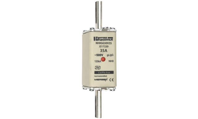 Mersen NH-Sicherungseinsatz SF Gr.0 gG 35A/500V KM NH0GG50V35