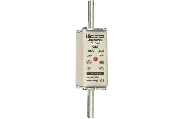 Mersen NH-Sicherungseinsatz SF Gr.1 gG 50A/500V KM NH1GG50V50