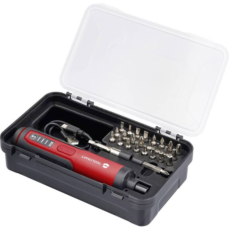 [gebraucht] B-ware Toolcraft Akku-stabschrauber 3.6v 1500mah Li-ion Schrauber Inkl. Koffer 590g