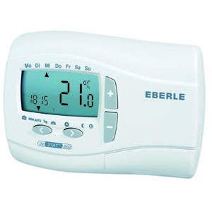Eberle Controls Uhrenthermostat Funksender mit Uhr INSTAT + 868