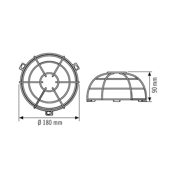 ESYLUX Schutzkorb BASKETGUARDROUNDLA.
