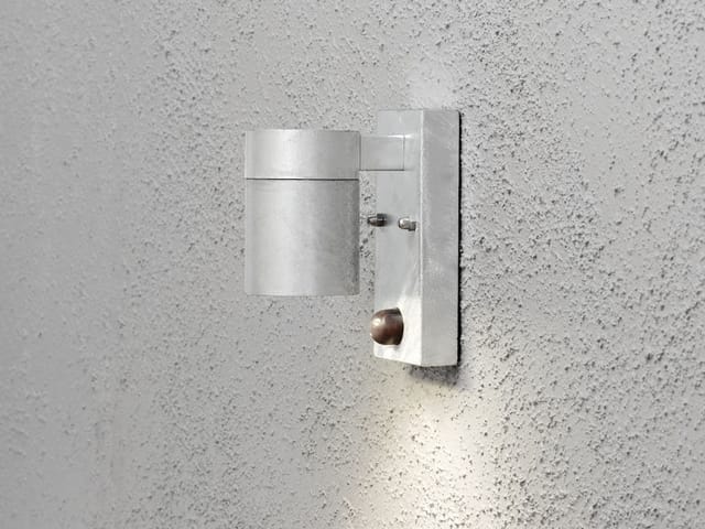 Gnosjö Konstsmide AL Halogen Wandleuchte grau m.BWM GU10 7541-320