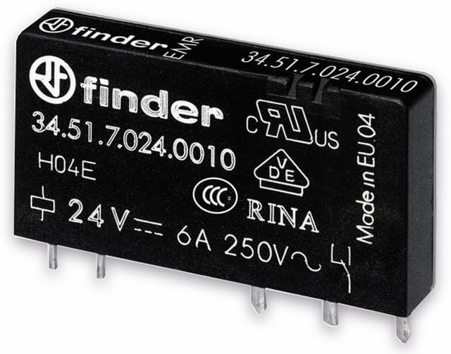 Finder Steck-/Printrelais 34.51.7.024.4010