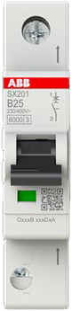 ABB Stotz S&amp;J Sicherungsautomat 6kA, 25A, 1P SX201-B25