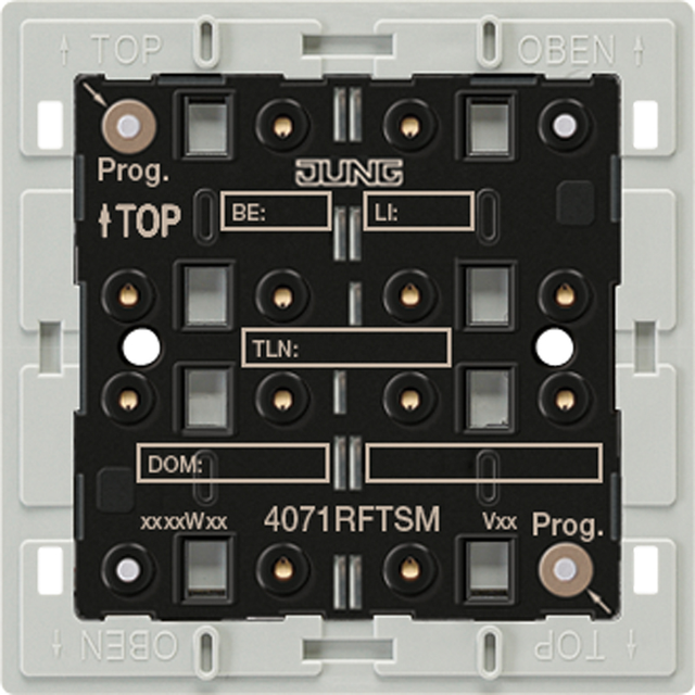 Jung KNX Funk-Tastsensor-Modul Adapterrahmen 1-fach 4071 RF TSM