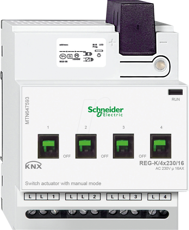 Schneider Electric Schaltaktor REG-K/4x230/16 MTN647593