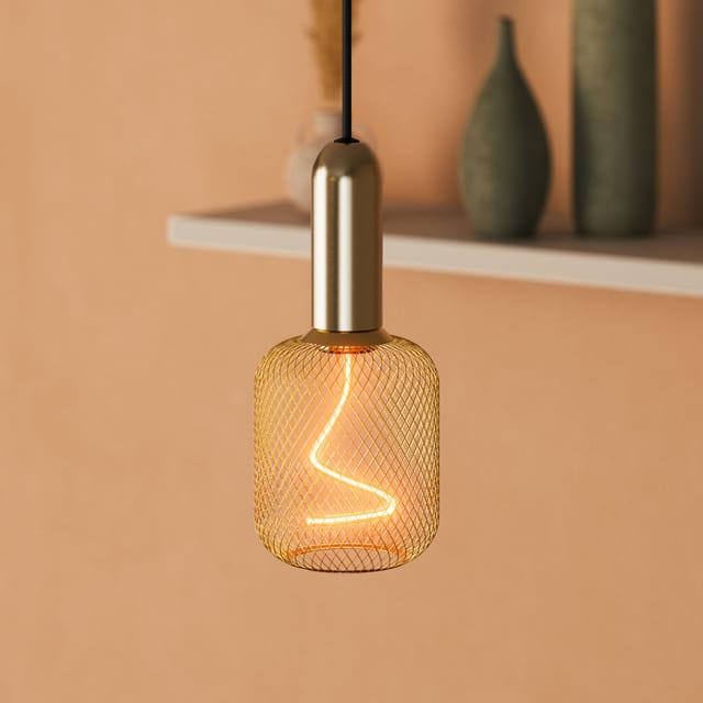 LEDVANCE DECOR SPIRAL FILAMENT LAMP IN METAL HOUSING 3.5W 818 E27 - 4058075840225
