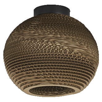 LEDVANCE Decor Cardboard Ball Ceiling E27 Brown - 4058075837126