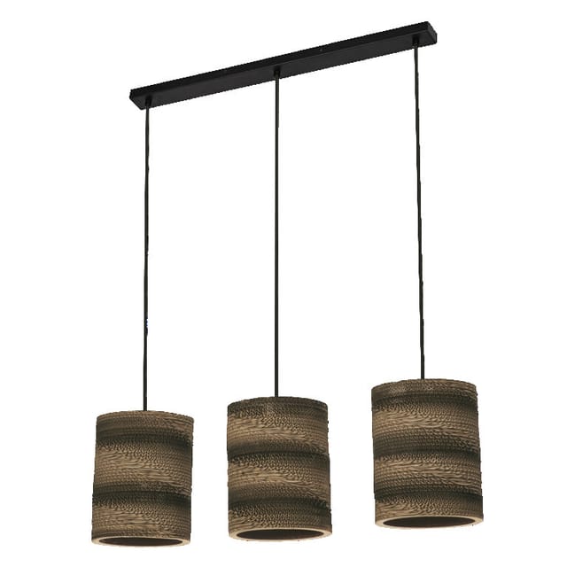LEDVANCE Decor Cardboard Cylinder Pendant 3XE27 Brown - 4058075837263