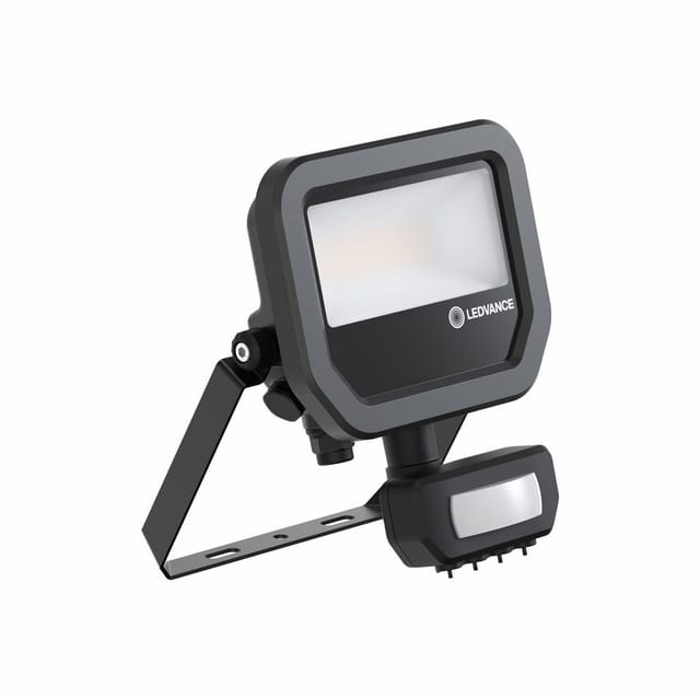LEDVANCE FLOODLIGHT SENSOR 10 8W 1K2LM 830 PS SY100 BK - 4099854306747