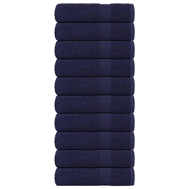Badetücher 10 Stk. Marineblau 100x150cm 360 G/m² 100% Baumwolle Vidaxl